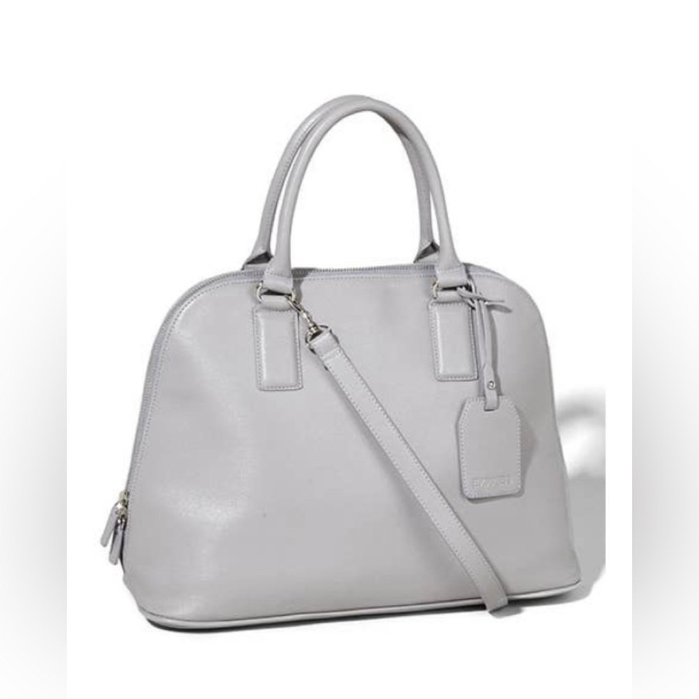 Express Dome Textured Bowler Satchel Handbag